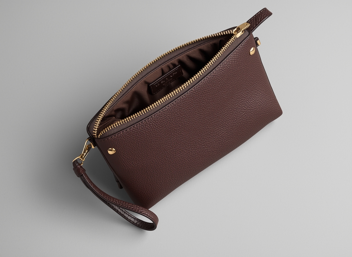 Floxarixhrozal Wristlet Clutch with Detachable Strap